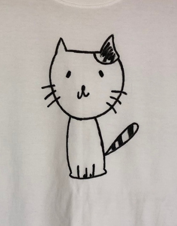 Tシャツ　ねこ　 1枚目の画像