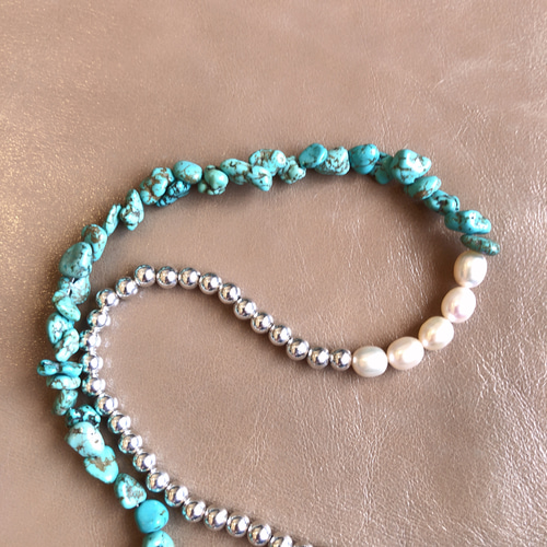 ナバホパール ターコイズ ネックレス （楽天市場】amp japan(アンプ  