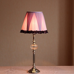 シルクのテーブルランプ用ランプシェード  /  マルゼルブ  /  ラベンダーピンク 7枚目の画像