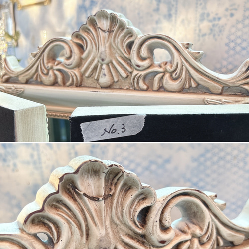 アンティークな部屋 おしゃれな鏡 三面鏡 ③ ウォールミラー 2WAY  