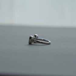 ロイヤルブルームーンストーン《フォークリング》シルバーカラー Fork ring フリーサイズ指輪 9枚目の画像