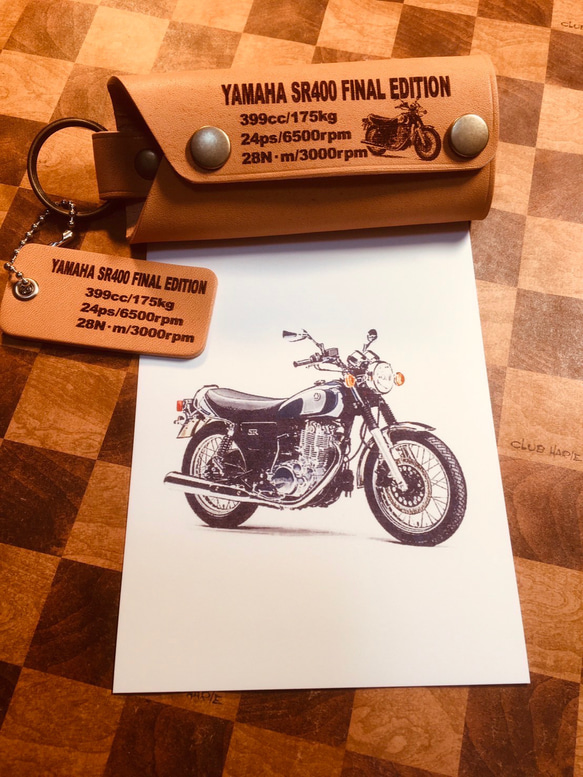 Dスペシャルカバー SR400 ファイナル オリジナルレザーキーケース キーケース スタジオ