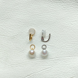 人魚の涙の耳飾りsilver  2wayイヤリング(silver plating) 2枚目の画像