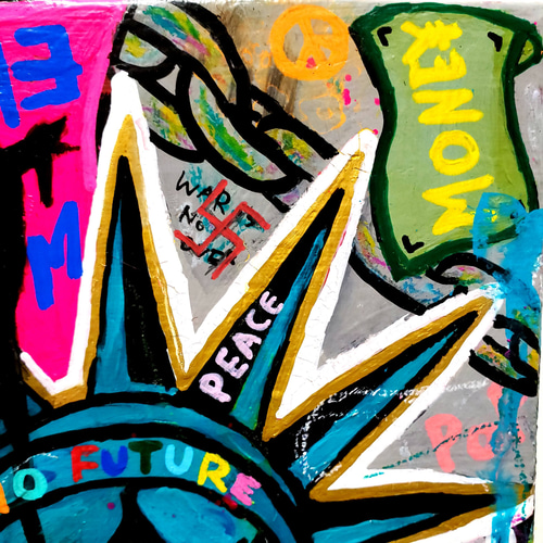 完売】Liberty 現代アート/イラスト/絵画/アート/ポップアート 完売】Liberty 現代アート/イラスト/絵画/アート/ポップアート