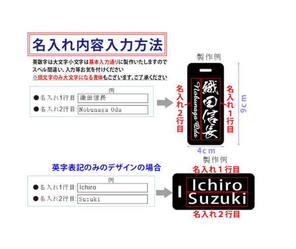 超見やすい ネームプレート ゴルフ ブラックマット 目立つ 白文字 90×40mm スポーツ 部活 ネームタグ 4枚目の画像