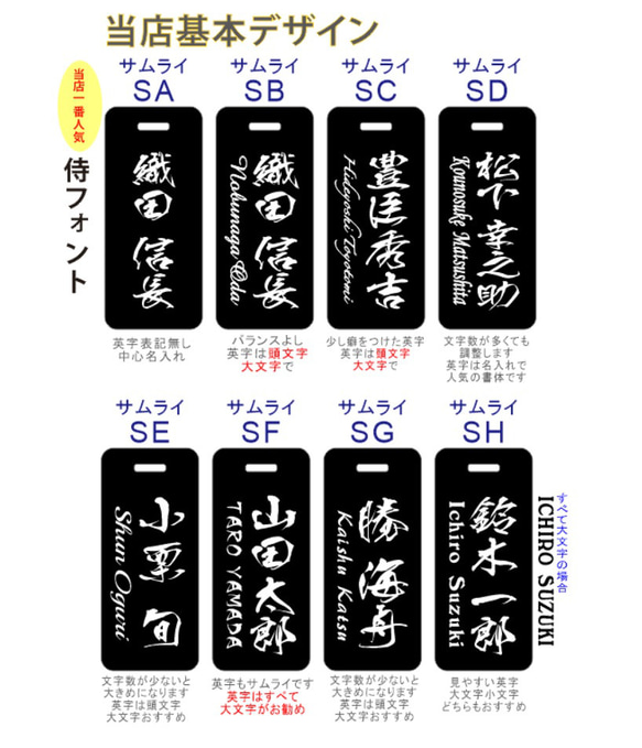 超見やすい ネームプレート ゴルフ ブラックマット 目立つ 白文字 90×40mm スポーツ 部活 ネームタグ 7枚目の画像