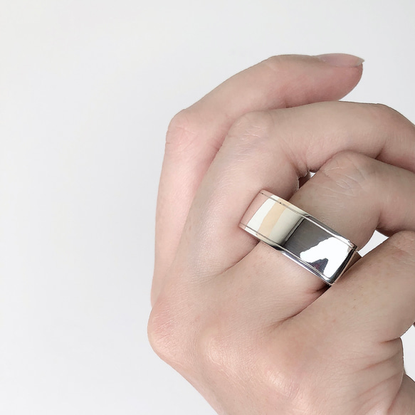 イチ シルバーアクセサリー 指輪 バングル 槌目 サイズ18 19