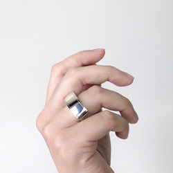 pure（無垢）knuckle ｰ&テクスチャーシリーズｰ  育てるシルバーリング 5枚目の画像