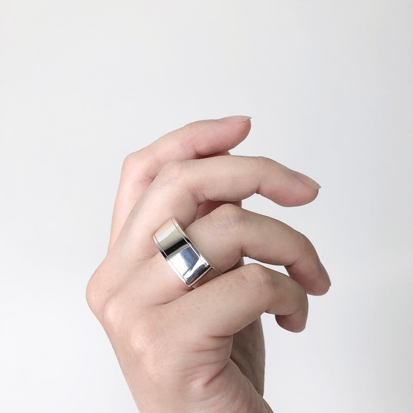 pure（無垢）knuckle ｰ&テクスチャーシリーズｰ  育てるシルバーリング 5枚目の画像