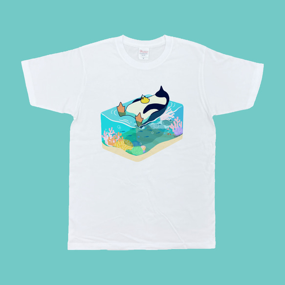 ペンギン・フロートsea Tシャツ 1枚目の画像