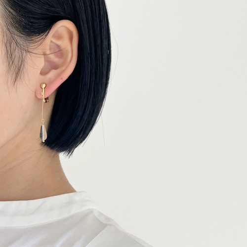 drops 】ヴィンテージビーズのシンプルピアス・イヤリング