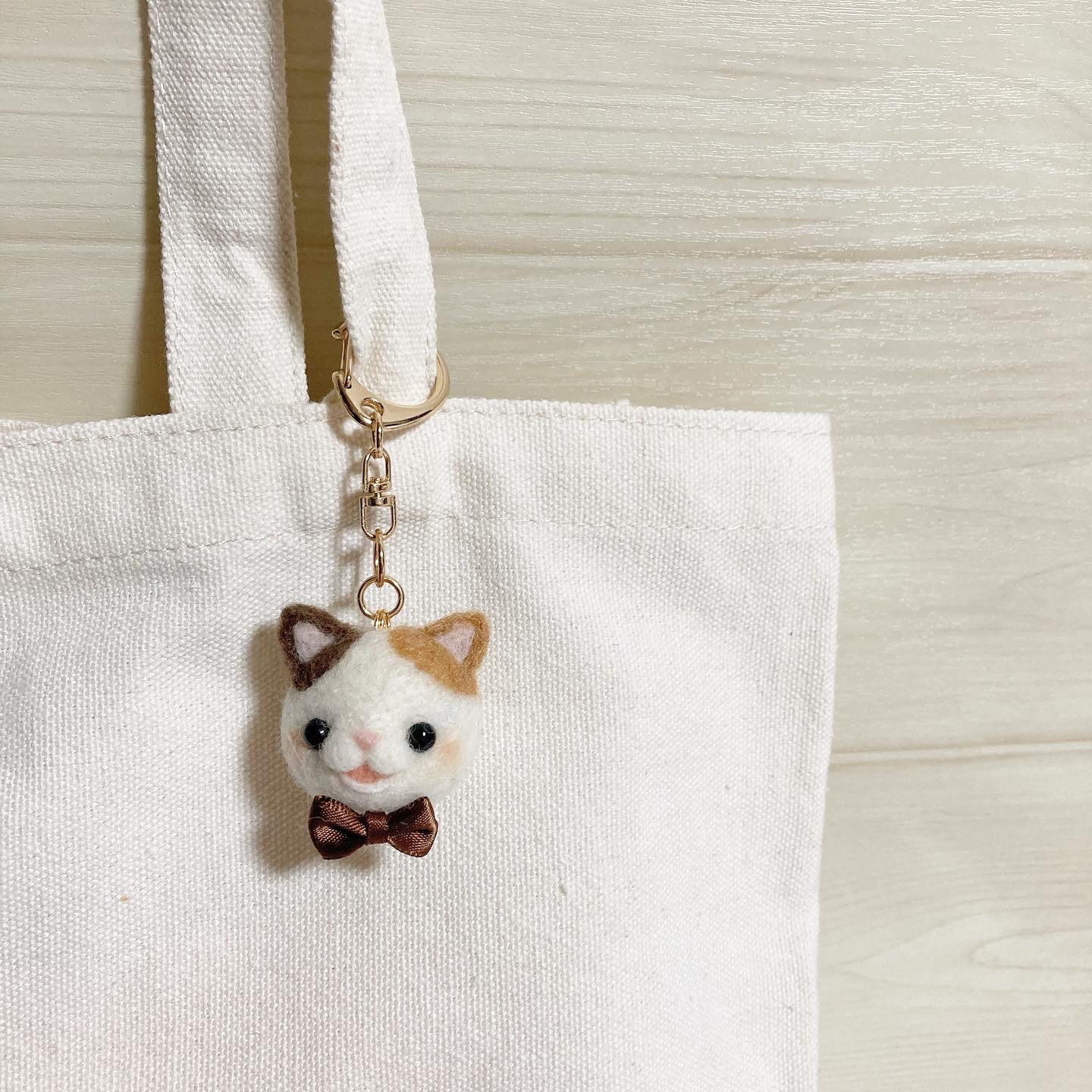 にゃんず様猫羊毛フェルトストラップ