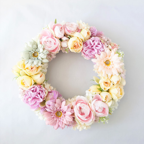 ガーベラ、ローズのスプリングリース　春リース ガーベラ、ローズのスプリングリース春リース