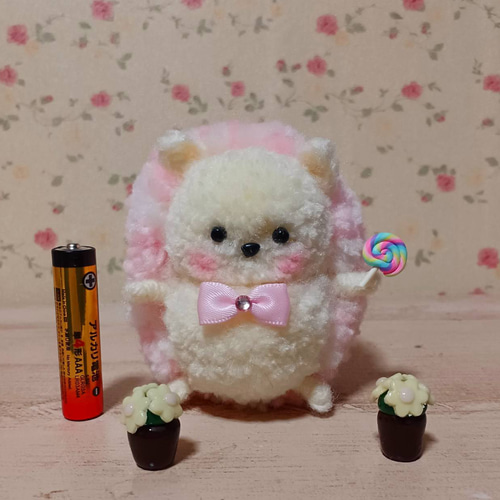 甘いもの大好きなピンクのハリネズミ あみぐるみ ikuchia 通販