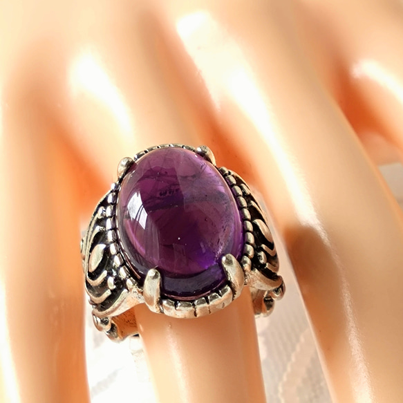 2月の誕生石 紫水晶・・ アメジスト ring（12～23号以上