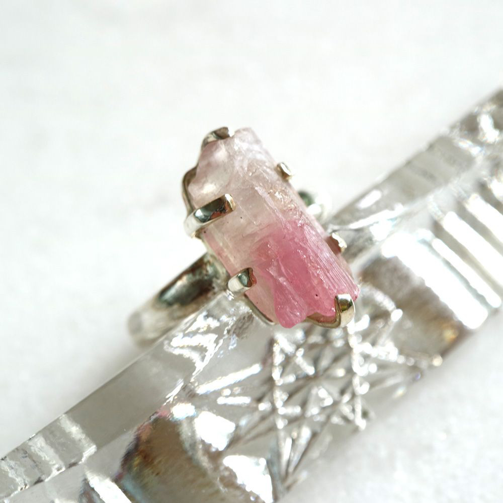 【セール品】SVR-322【CERCA】トルマリン スターリングシルバーリング　18号