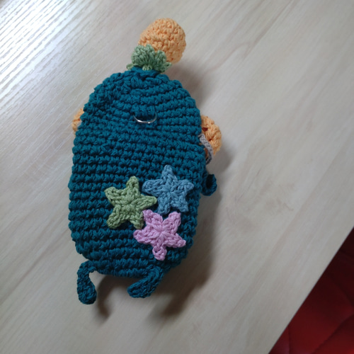 受注制作 リトル パクパク モンスターのキーケース パクパク小物入れ