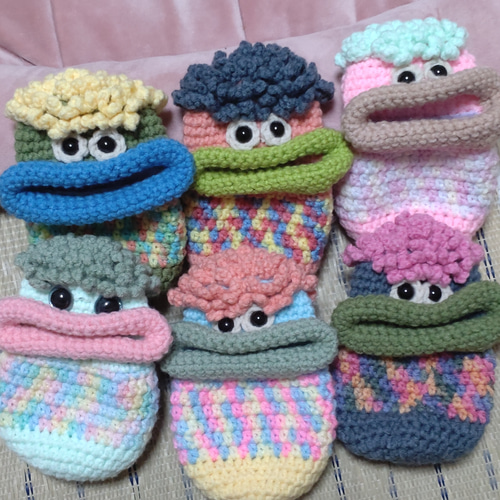 受注制作 リトル パクパク モンスターのキーケース パクパク小物入れ