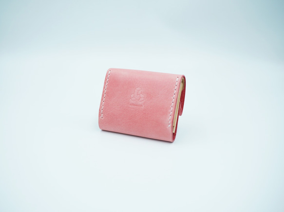 オンラインショップ&Creema限定イタリアンレザーミニ財布ー FUXIA× LISCIO/シビラ 5cm