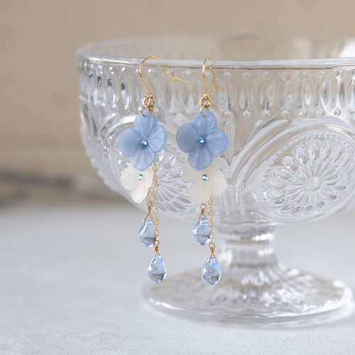 揺れる紫陽花 ピアス/イヤリング ピアス（フック・チェーン） 地下3階