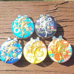 まい様おまとめ。レジン マーカー マグネット 猫 再販】レジンアクセサリー ゴルフマーカー ツイン イルカ ハット