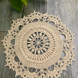 レース編みドイリー Baby doily (big) 2枚目の画像