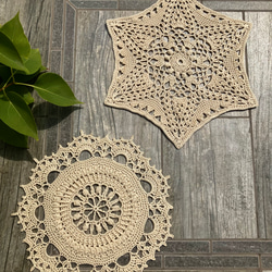 レース編みドイリー Baby doily (big) 1枚目の画像