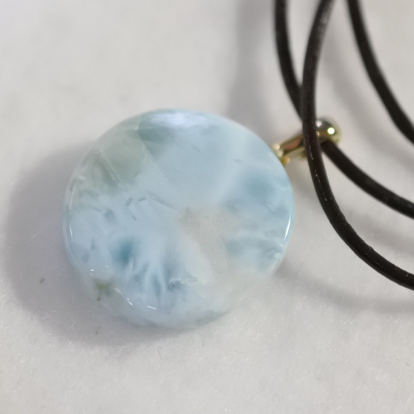 （1 件）Larimar 皮革項鍊 第2張的照片