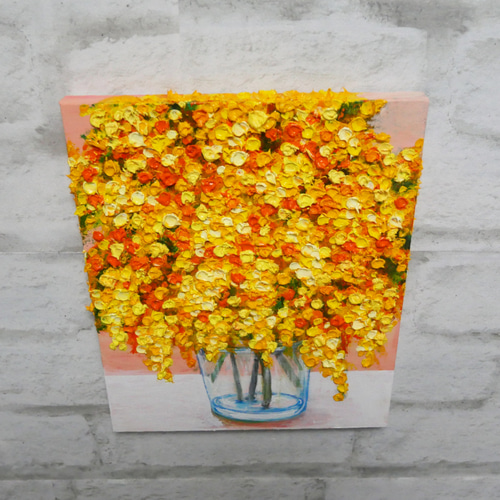 油絵 絵画 ミモザ【Ａ3】 油絵 絵画 ミモザ【A3】