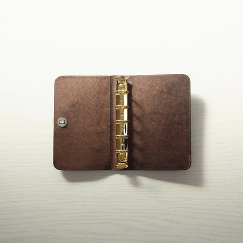 コーヒー×M5本革システム手帳カバー(マイクロ5/ミニ5穴) 手帳