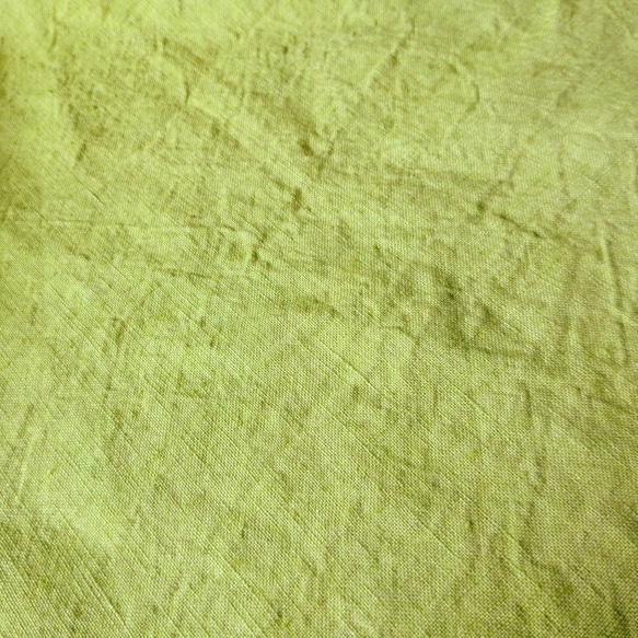 リネンのフラットシーツ／ピスタチオグリーン／布団用シングル 幅145cm×長さ250cm／リネン100％ 4枚目の画像