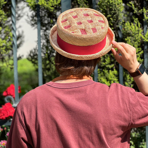新品未使用　KENT BREAD HAT 麦わらチェリーパイハット 受注生産】麦わらチェリーパイハット ハット KENT BREAD HAT