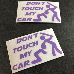 don't touch My car バット ステッカー お得2枚セット アメ車 【カラー選択可】 送料無料♪ 7枚目の画像