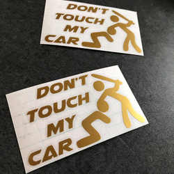 don't touch My car バット 大サイズ ステッカー お得2枚セット 【カラー選択可】 送料無料♪ 9枚目の画像