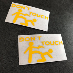 don't touch ピストル ステッカー お得2枚セット アメ車 【カラー選択可】 送料無料♪ 5枚目の画像