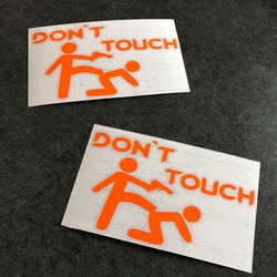 don't touch ピストル ステッカー お得2枚セット アメ車 【カラー選択可】 送料無料♪ 7枚目の画像