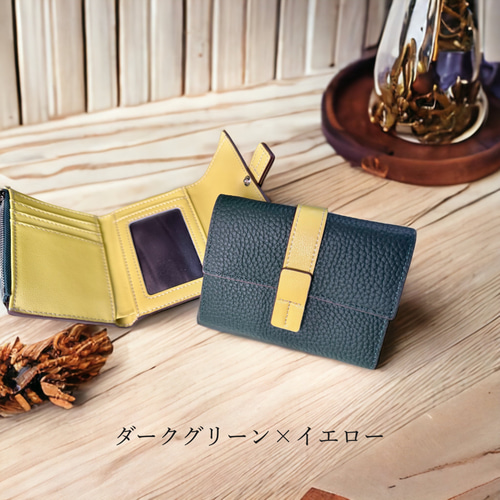 全8色》 イタリアンレザー 三つ折り財布 本革 二つ折り財布 ミニ 全8色》 イタリアンレザー 三つ折り財布 本革 二つ折り財布 ミニ