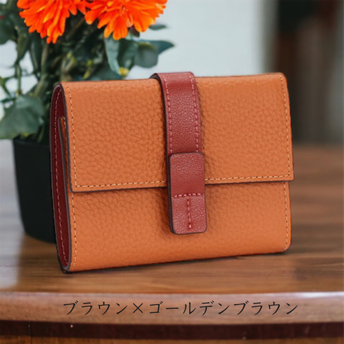 全8色》 イタリアンレザー 三つ折り財布 本革 二つ折り財布 ミニ 全8色》 イタリアンレザー 三つ折り財布 本革 二つ折り財布 ミニ