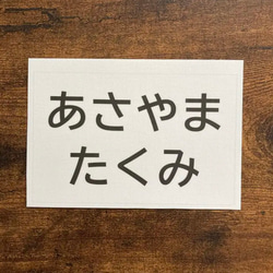 ♡No.90【水着用】7×12cm・アイロン接着も縫い付けも可能・ゼッケン・ホワイト 4枚目の画像