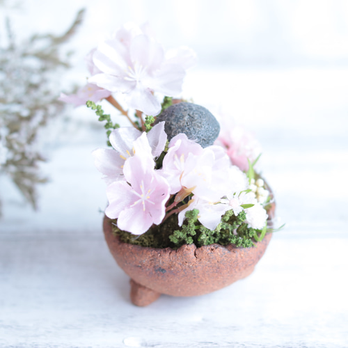 お地蔵さまのミニお花見＊1点＊光触媒＊母の日・誕生日・敬老の日