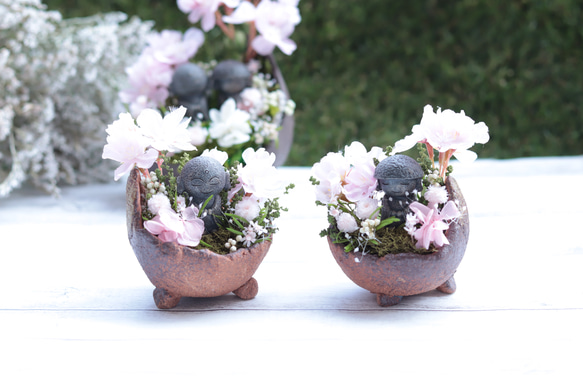 お地蔵さまのミニお花見＊1点＊光触媒＊母の日・誕生日・敬老の日