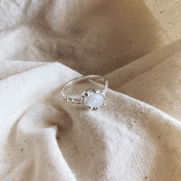 grain ring【silver925】/シンプル　シルバー　シルバー925　シルバーリング　ラブラドライト　天然石 14枚目の画像