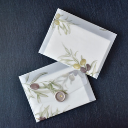 紫陽花 アジサイ 選べるボタニカル トレーシングペーパー封筒 カードセット シーリングスタンプ付 17枚目の画像