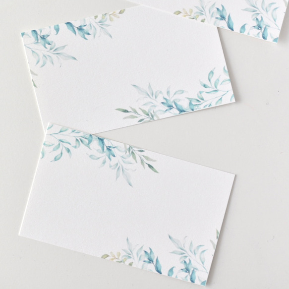 3名さま　A4サイズ　額縁あり　メッセージカード　10/27着指定 リーフのメッセージカード 10枚 名刺サイズ プレゼント ギフト