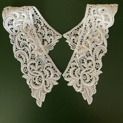 白レース襟・レース襟モチーフ・レース付け襟ヴィンテージ風 #9127
