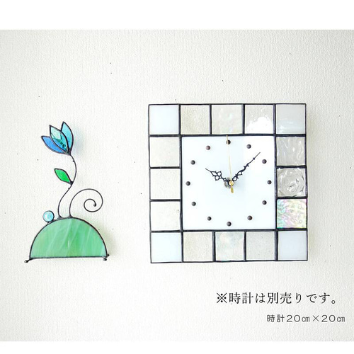 癒しの花の丘]ステンドグラスのオブジェ＊受注制作 その他インテリア