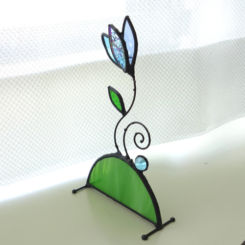 癒しの花の丘]ステンドグラスのオブジェ＊受注制作 その他インテリア