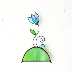 癒しの花の丘]ステンドグラスのオブジェ＊受注制作 その他インテリア