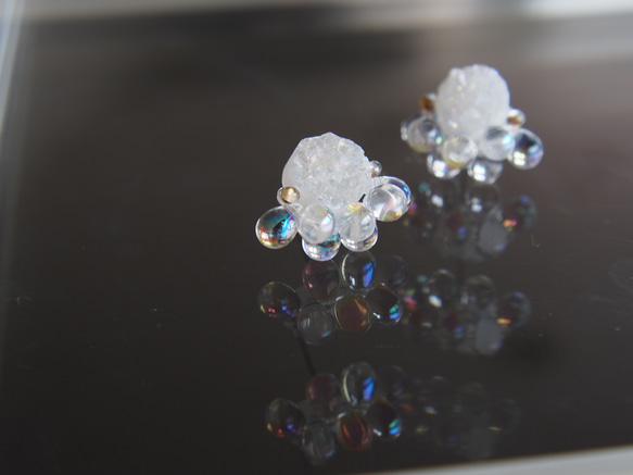 Druzy Quartz＊Série Méduse＊原石の結晶 7枚目の画像