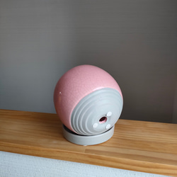 ころりん鉢カバー　綺麗色花器　かわいい植木鉢　お洒落観葉植物　ラウンドポット　ボール　カラフルミルキーカラー　個性的な鉢 7枚目の画像